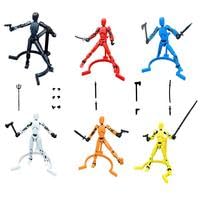 3D-gedruckte Figur, 3D-Action-Figuren | bewegliche Roboter-Actionfigur mit mehreren Gelenken – Schreibtisch-Dekoration, Roboter mit Gelenken, einzigartig zum Sammeln für Spieleliebhaber, Jungen von YAVQVIN