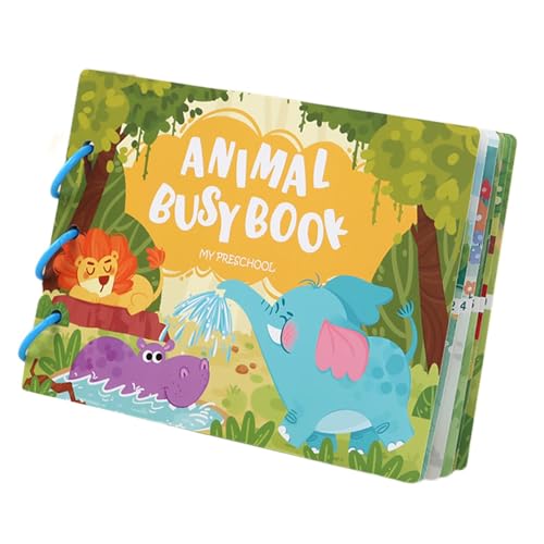 Busy Book für Kinder, Busy Book - Vorschul-Lernspielzeug, beschäftigte Buchaktivitäten für Kleinkinder - Reiseaktivitätsbücher, Beschäftigungsbuch für Kleinkinder, Montessori-Spielzeug für Jungen, Mäd von YAVQVIN