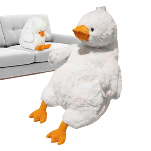 Plushie Ente, Gefüllte Ente - Stumme Ente Puppe, 17,7 Zoll Superweiches Plüsch-Entenspielzeug, Heimdekoration, bequemes Kuschelkissen, Dekokissen für Schlafsofa, i von YAVQVIN