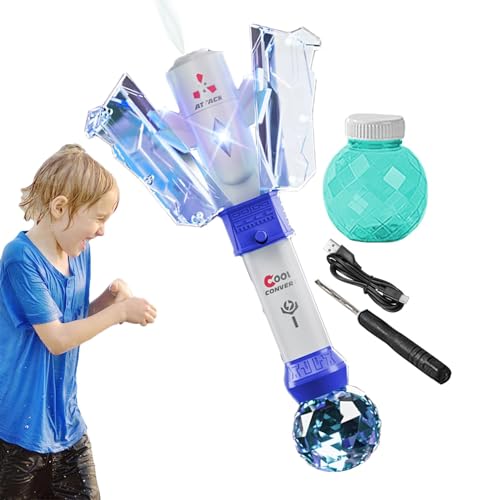Wassersprinklerspielzeug, Transformiertes Wasserspielzeug – Spielzeug zur Umwandlung der Wasserdüse, transformierendes Wasserspielzeug, Pool-Einweichspielzeug mit LED-Licht für Jungen von YAVQVIN