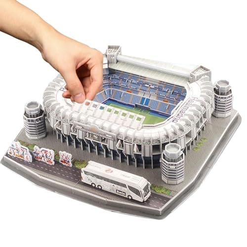 Fußballstadion 3D-Modell | Fußballstadion 3D-Modellbausätze | Stadion 3D-Puzzle | Montagespielzeug für kreativen und lehrreichen Spaß, ideal für Erwachsene und Männer von YAVQVIN