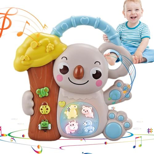 YAVQVIN Musikspielzeug für Babys, Musikspielzeug – beleuchtetes Musikspielzeug für Tiere, Musikspielzeug für Babys, sensorisches pädagogisches Spielzeug für Jungen und Mädchen im Kleinkind von YAVQVIN