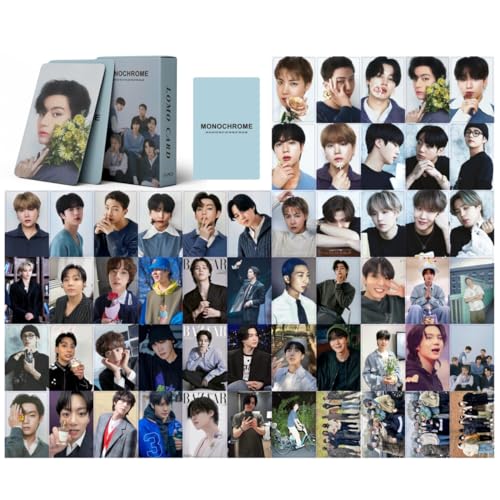 Guoml Bangtan Boys Lomo Karten MONOCHROME BTS 2024 Fotokarten Neues Album Bangtan Boys Box Cards Pack Geschenk für Army Fans von Guoml