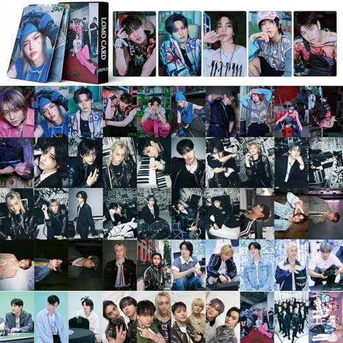 YAzgan Stray Kids JJAM Lomo Karten, 55 Stück, K-pop, Lomo, 5,5 x 8,5 cm, Greeting Cards von YAzgan