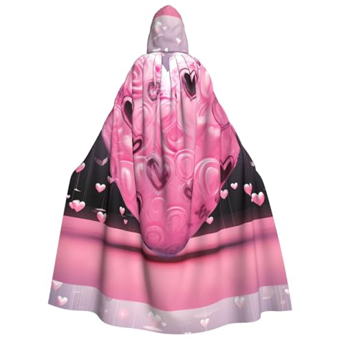 YBAOFU Halloween Zauberer Hexe Kapuzenmantel Umhang Weihnachten Hoodies Umhang Cosplay für Mode Männer Frauen Urlaub Gastgeschenke Partyzubehör Kleider Kleidung Kostüm – Liebesherz von YBAOFU