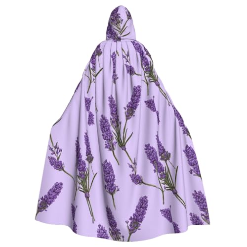 YBAOFU Halloween Zauberer Hexe Mit Kapuze Robe Kleid, Weihnachten Hoodies Cape Cosplay für Erwachsene Männer Frauen Urlaub Bevorzugungen Party Lieferungen Kleider Kleidung Kostüm - Lavendel Stempel von YBAOFU