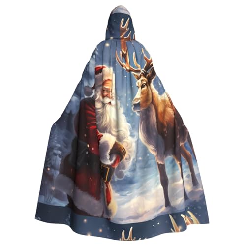 YBAOFU Halloween Zauberer Hexe Mit Kapuze Robe Mantel, Weihnachten Hoodies Cape Cosplay für Erwachsene Männer Frauen Urlaub Bevorzugungen Partybedarf Kleider Kleidung Kostüm - Weihnachtsmann und von YBAOFU