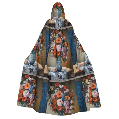 YBAOFU Halloween Zauberer Hexe Mit Kapuze Robe Mantel, Weihnachten Hoodies Cape Cosplay für Mode Männer Frauen Urlaub Bevorzugungen Party Liefert Kleider Kleidung Kostüm - Blume Diamant Malerei von YBAOFU