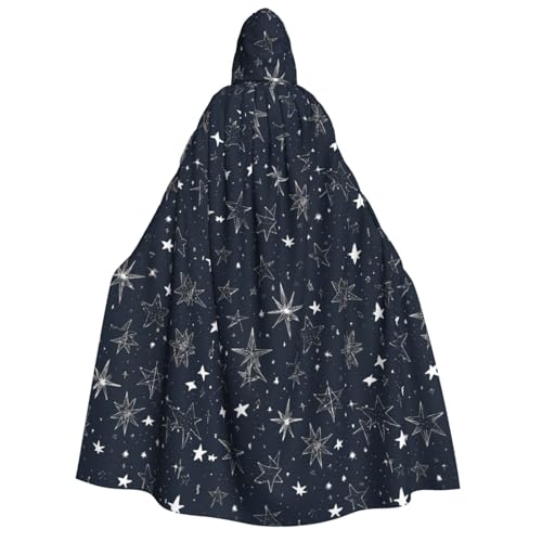 YBAOFU Halloween Zauberer Hexe Mit Kapuze Robe Mantel, Weihnachten Hoodies Cape Cosplay für Mode Männer Frauen Urlaub Bevorzugungen Partybedarf Kleider Kleidung Kostüm - Im Dunkeln leuchten, Schwarz von YBAOFU