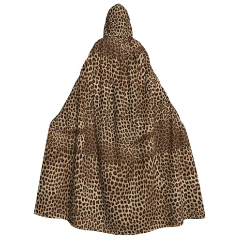 YBAOFU Halloween Zauberer Hexe Mit Kapuze Robe Mantel, Weihnachten Hoodies Cape Cosplay für Mode Männer Frauen Urlaub Bevorzugungen Partybedarf Kleider Kleidung Kostüm - Wilde Leopard Tier von YBAOFU