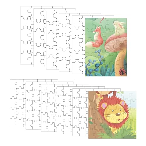 Komplett Weißes Puzzle 12 Stück Personalisiert DIY Puzzles Blanko Puzzle Zum Bemalen Puzzle Leere Puzzles Für Kinder Mini Puzzle Kinder Für Geburtstag Aktivität Party Geschenke (20, 35 Teile) von YBFBSJK