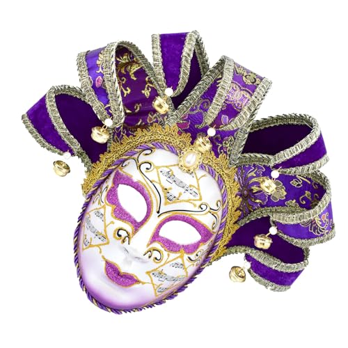 YCHUCH Masquerade Jesters Venezianer Comedy Mardi Gras Party Maske Halloween Cosplay Maske Wanddekorationen Geschenke von YCHUCH