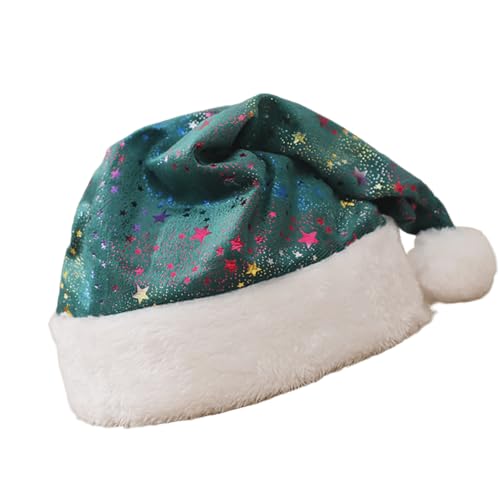 YCHUCH Unisex Santa Bunte Pailletten Hat Verstellbare Größe Weihnachten Modische Saisonale Winter Kopfbedeckung von YCHUCH