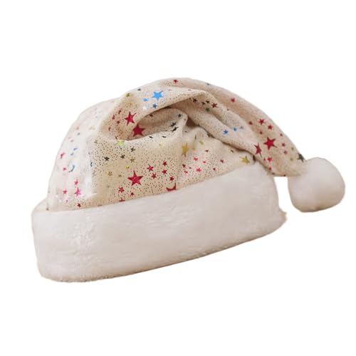 YCHUCH Unisex Santa Bunte Pailletten Hat Verstellbare Größe Weihnachten Modische Saisonale Winter Kopfbedeckung von YCHUCH