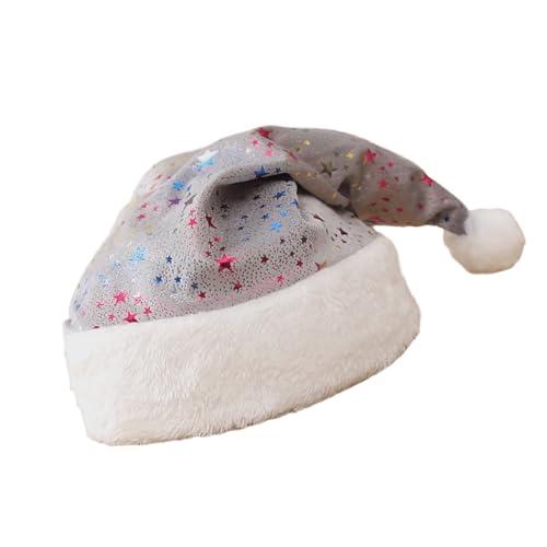 YCHUCH Unisex Santa Bunte Pailletten Hat Verstellbare Größe Weihnachten Modische Saisonale Winter Kopfbedeckung von YCHUCH