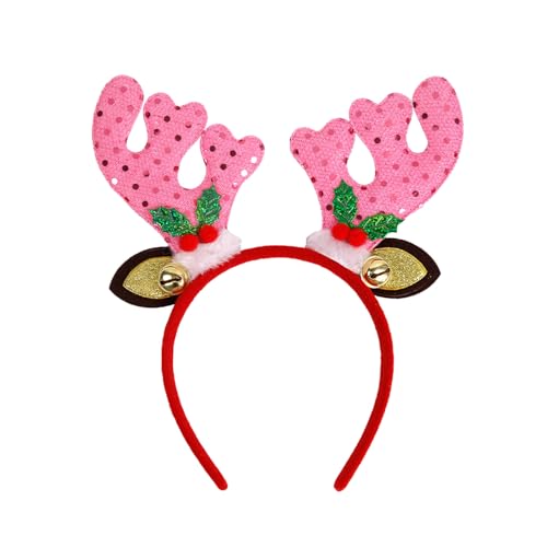 YCHUCH Weihnachtsfeier Accessoires Elk Elk Stirnband Saisonal Festival Requisiten Haarband Family Geting Christmas Hairhoop von YCHUCH