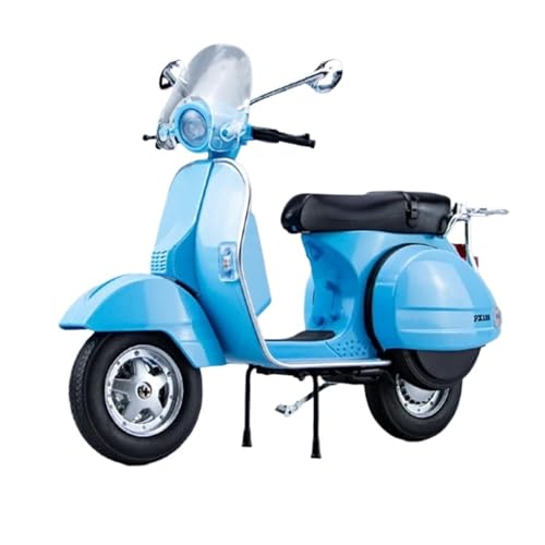 Motorrad in Limitierter Auflage 1:10 Für Vespa 125 Classics Legierung Motorradmodell Sound Licht Off Road Simulation Sammlerstücke Hobby Souvenir(Blue) von YCNXEB