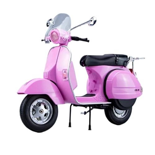 Motorrad in Limitierter Auflage 1:10 Für Vespa 125 Classics Legierung Motorradmodell Sound Licht Off Road Simulation Sammlerstücke Hobby Souvenir(Pink) von YCNXEB