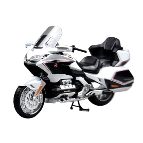 Motorrad in Limitierter Auflage 1:11 Für Honda Gold Wing Legierung Motorrad Modell Motorrad Spielzeug Sammlung Ornamente Hobby Souvenir(White) von YCNXEB