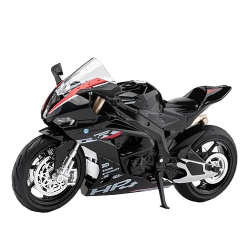 Motorrad in Limitierter Auflage 1:12 Für BMW HP4 Legierung Sound Und Licht Pull Back Motorrad Modell Sammlung Spielzeug Hobby Souvenirs Hobby Souvenir(Black) von YCNXEB