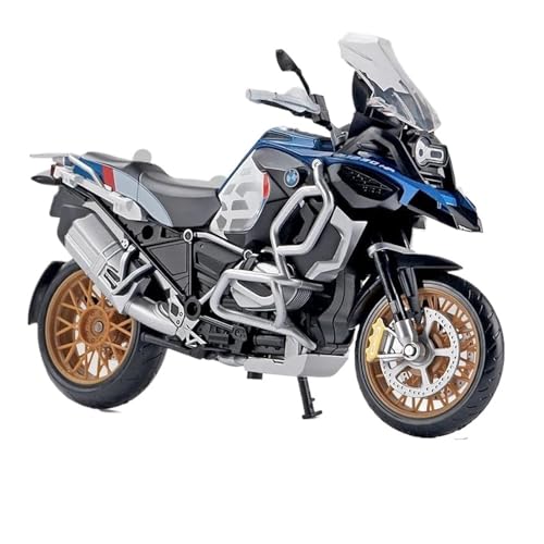 Motorrad in Limitierter Auflage 1:12 Für BMW R1250GS ADV Simulation Legierung Motorrad Modell Stoßdämpfer Sound Und Licht Sammlung Hobby Souvenir(Blue) von YCNXEB