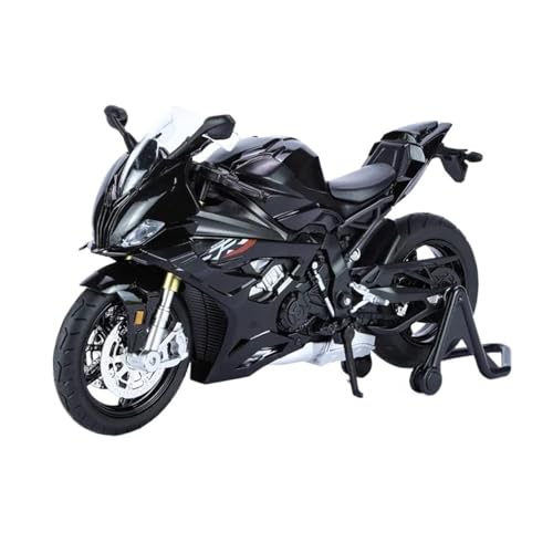 Motorrad in Limitierter Auflage 1:12 Für BMW S1000RR M Version Racing Diecast Legierung Motorrad Modell Sound Licht Kinder Spielzeug Hobby Souvenir(Black) von YCNXEB