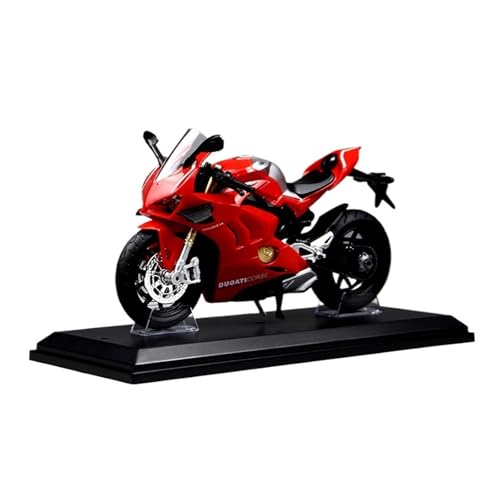 Motorrad in Limitierter Auflage 1:12 Für Ducati 1199 Legierung Motorrad Modell V4S Lokomotive Spielzeug Sammlung Ornamente Hobby Souvenir(Red) von YCNXEB