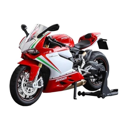 Motorrad in Limitierter Auflage 1:12 Für Ducati 1199 Panigale S Legierungs-Druckguss-Motorrad-Modellkollektion Ton Und Licht Hobby Souvenir(Red) von YCNXEB