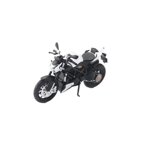 Motorrad in Limitierter Auflage 1:12 Für Ducati Street Fighter S V4-Legierung Druckguss-Motorradmodell Sound- Und Lichtkollektion Ornamente Hobby Souvenir(Black) von YCNXEB