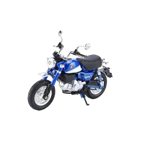 Motorrad in Limitierter Auflage 1:12 Für Honda Monkey 125 Legierung Druckguss Motorrad Modell Simulation Sammlung Sound Und Licht Hobby Souvenir(Blue) von YCNXEB