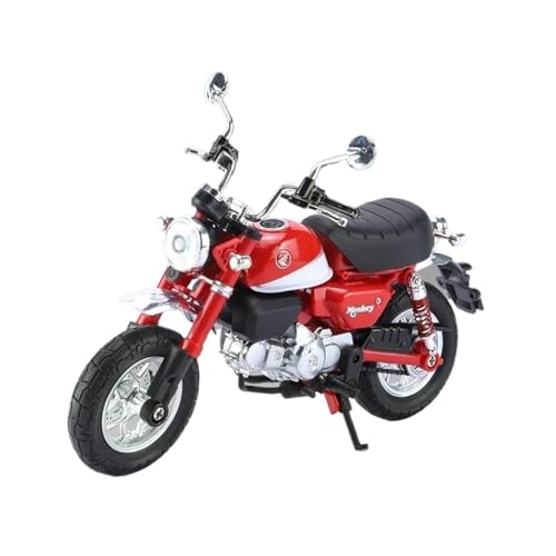 Motorrad in Limitierter Auflage 1:12 Für Honda Monkey 125 Mit Sound Und Licht Racing Alloy Motorrad Modell Sammlung Dekoration Hobby Souvenir(Red) von YCNXEB