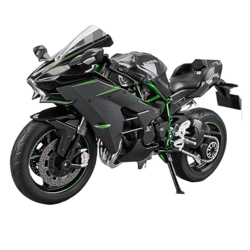 Motorrad in Limitierter Auflage 1:12 Für KAWASAKI-H2R Legierung Sound Und Licht Legierung Motorrad Modell Miniatur Realistische Figuren Hobby Souvenir von YCNXEB