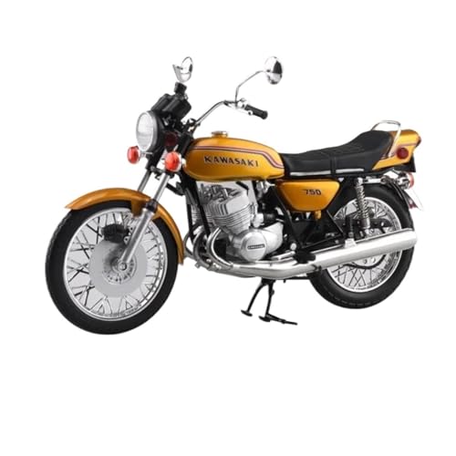 Motorrad in Limitierter Auflage 1:12 Für Kawasaki 750SS MACH IV Simulation Legierung Motorrad Modell Statische Souvenir Sammlung Dekoration Hobby Souvenir(Yellow) von YCNXEB