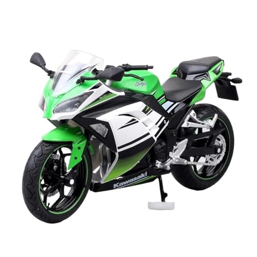 Motorrad in Limitierter Auflage 1:12 Für Kawasaki Ninja 250 Legierung Diecast Motorrad Modell Sammlerfiguren Erwachsene Hobby Souvenir Hobby Souvenir(White Green) von YCNXEB