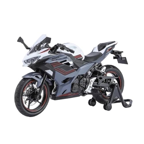 Motorrad in Limitierter Auflage 1:12 Für Kawasaki Ninja 400 Mit Sound Und Licht Motorräder Legierung Modell Statische Spielzeug Erwachsene Hobby Hobby Souvenir(Gray) von YCNXEB