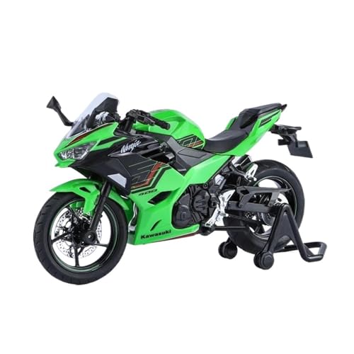 Motorrad in Limitierter Auflage 1:12 Für Kawasaki Ninja 400 Mit Sound Und Licht Motorräder Legierung Modell Statische Spielzeug Erwachsene Hobby Hobby Souvenir(Green) von YCNXEB