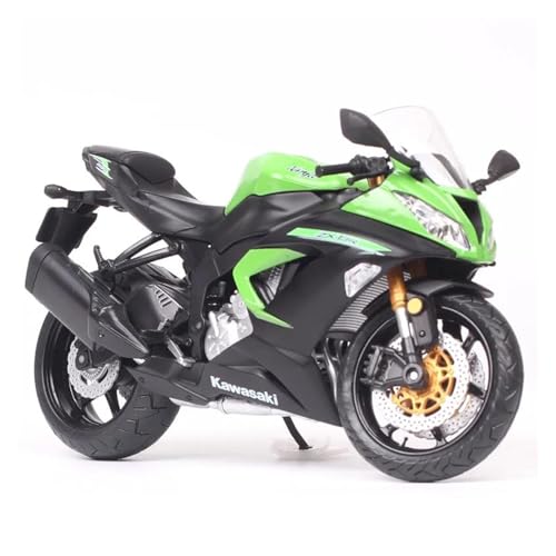 Motorrad in Limitierter Auflage 1:12 Für Kawasaki Ninja ZX-6R Simulation Legierung Simulation Racing Straße Motorräder Modell Sammlung Hobby Souvenir(Green) von YCNXEB