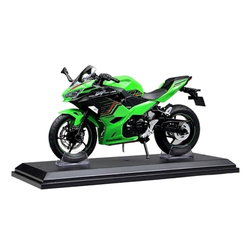 Motorrad in Limitierter Auflage 1:12 Für Kawasaki Ninja400 Legierung Motorrad Modell Simulation Beleuchtung Ornamente Sammlung Hobby Souvenir(Green) von YCNXEB