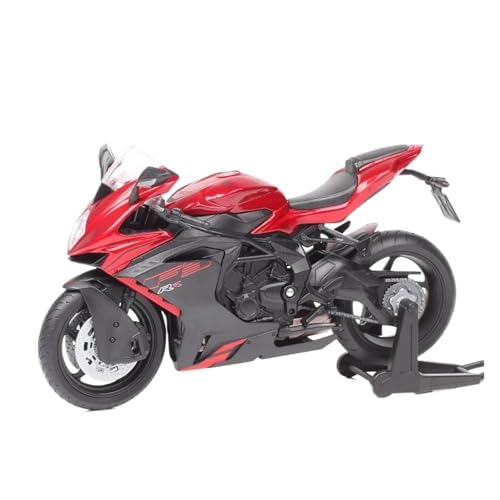 Motorrad in Limitierter Auflage 1:12 Für MV Agusta F3 RR 2022 Legierung Druckguss Motorrad Modell Sammlerfiguren Souvenir Ornament Hobby Souvenir(Red) von YCNXEB