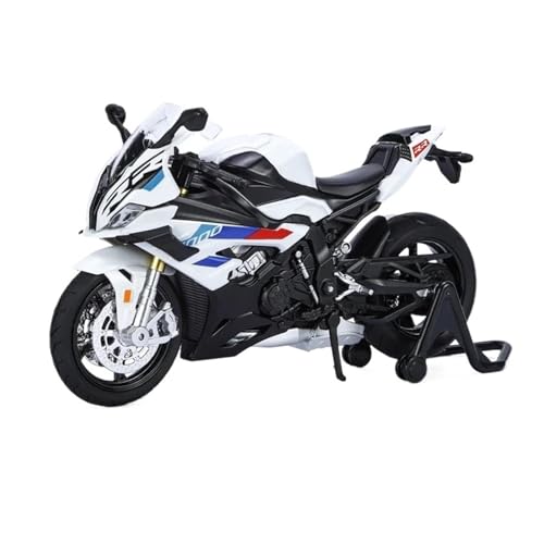 Motorrad in Limitierter Auflage 1:12 Für S1000RR M Version 2023 Racing Druckguss Legierung Motorrad Modell Sound Light Kinder Spielzeug Sammlung Hobby Souvenir(White) von YCNXEB