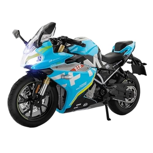 Motorrad in Limitierter Auflage 1:12 Für Spring Breeze CFMOTO 250SR Druckguss-Legierung Motorrad Modell Jungen Spielzeug Mit Ton Und Licht Hobby Souvenir(Blue) von YCNXEB