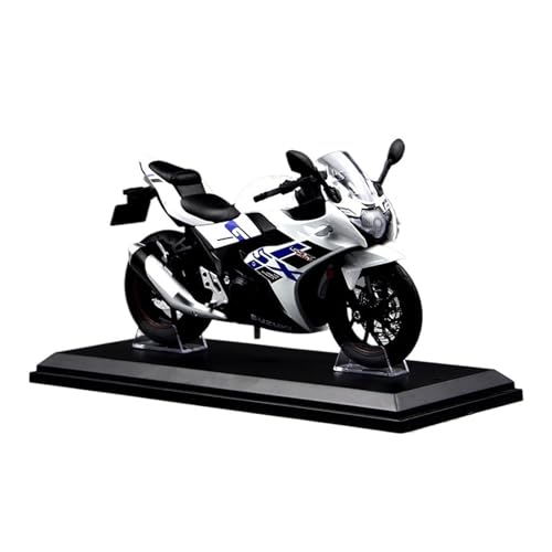 Motorrad in Limitierter Auflage 1:12 Für Suzuki GSX 250R Motorradmodell Legierung Motorrad Hochwertige Ornamentsammlung Hobby Souvenir(White) von YCNXEB