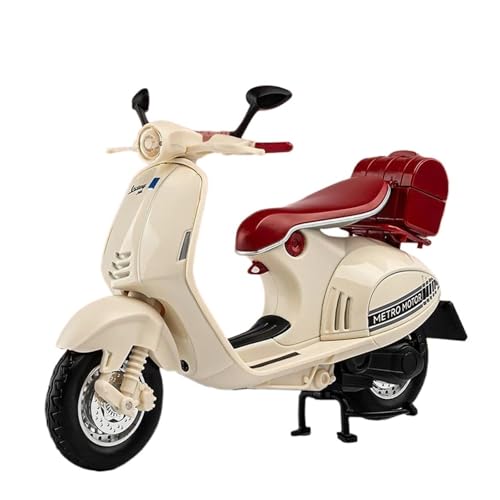 Motorrad in Limitierter Auflage 1:12 Für Vespa 946 Freizeit Legierung Druckguss Straße Retro Motorrad Modell Simulation Sound Licht Spielzeug Hobby Souvenir von YCNXEB