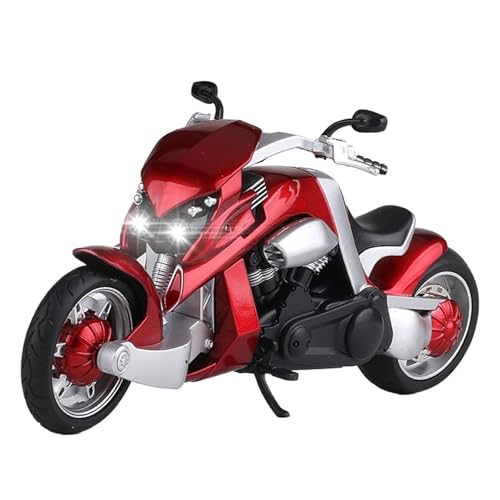 Motorrad in Limitierter Auflage 1:12 Für Yamaha Legierung Motorrad Modell Tyrannosaurus Lokomotive Spielzeug Erwachsene Hobby Display Ornament Hobby Souvenir(Red) von YCNXEB