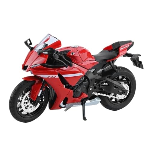 Motorrad in Limitierter Auflage 1:12 Für Yamaha YZF-R1 Legierung Druckguss Motorrad Modell Simulation Sammlung Sound Und Licht Hobby Souvenir(Red) von YCNXEB