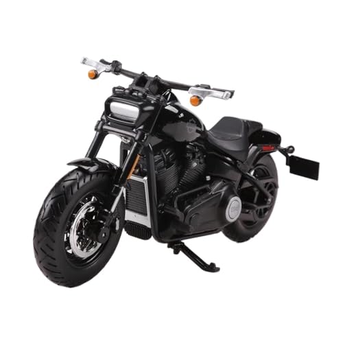 Motorrad in Limitierter Auflage 1:18 Für Fat Bob 114 2022 Legierung Motorrad Auto Simulation Legierung Motorrad Modell Spielzeug Sammlung Hobby Souvenir(Black) von YCNXEB