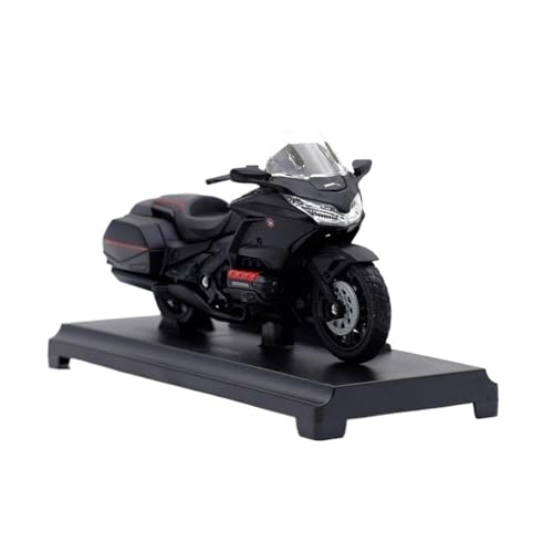 Motorrad in Limitierter Auflage 1:18 Für Honda Gold Wing 2020 Legierung Diecast Motorrad Modell Hause Ornamente Figuren Souvenirs Hobby Souvenir(Black) von YCNXEB