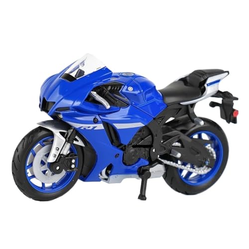 Motorrad in Limitierter Auflage 1:18 Für Yamaha 2021 YZF-R1 Statische Druckgussfahrzeuge Motorradmodell Sammlerstück Hobbys Spielzeug Hobby Souvenir von YCNXEB