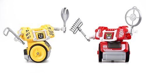 YCOO Pack 2 Roboter Street Kombat Ferngesteuerte Gestensteuerung 14cm - Es Bewegt Und Schlägt Seinen Gegner - Bewegungssensoren - Ab 5 Jahren von YCOO