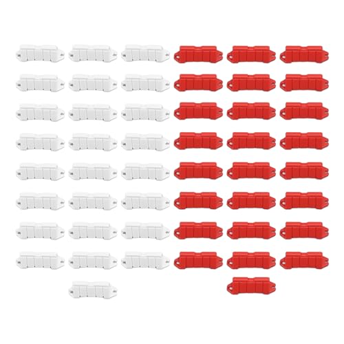 YCRGYYBD 50PCS RC Road Barriers 1/18 RC Auto Driften Racing Feld Zaun Straßensperren für Fernbedienung Auto Zubehör Rot und weiß von YCRGYYBD